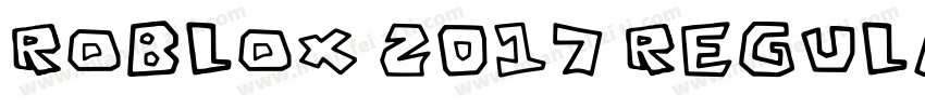 Roblox 2017 Regular字体转换